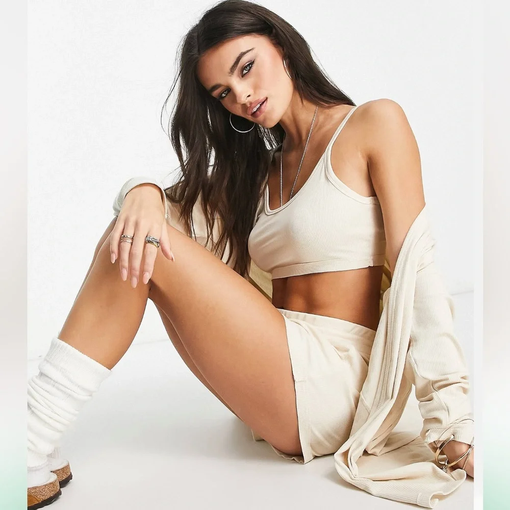 NWOT Free People | Cozy Does It Short & Tank Set Only | Small - Picture 1 of 11